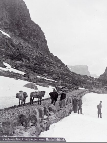 Veianlegg over Haukelifjell ca. 1920